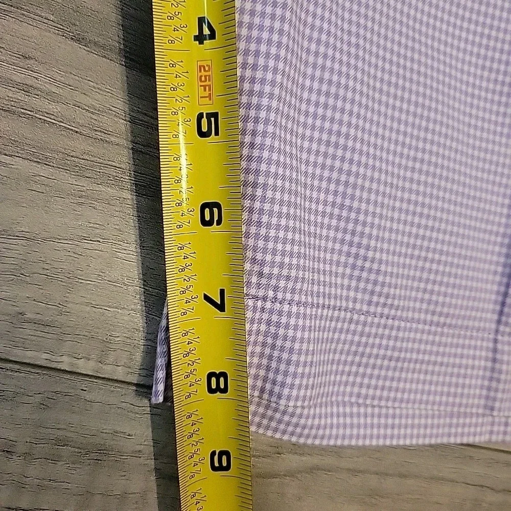 Polo Ralph Lauren Shorts Mens 36 Lavender White Gingham Check Cotton‎ VGT Preppy